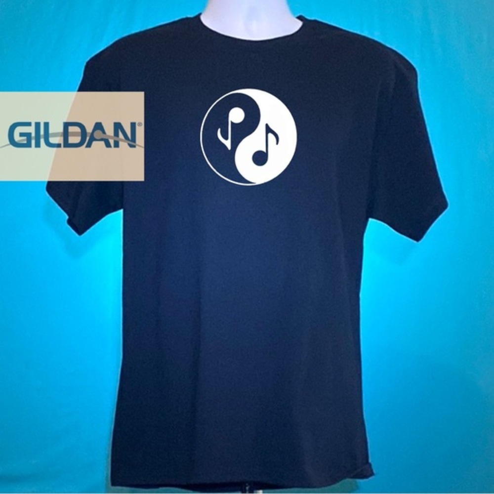 NEW TSHIRT Music Yin Yang Musician t-shirt Tee Black